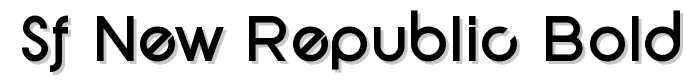 SF New Republic Bold font
